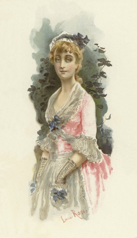 رسم توضيحي لمدرسة فضيحة (chromolitho) بواسطة لوسيوس روسي