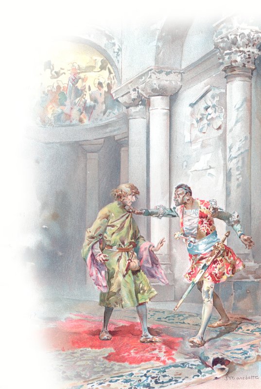 رسم توضيحي لـ عطيل شكسبير (chromolitho) بواسطة لودوفيكو ماركيتي