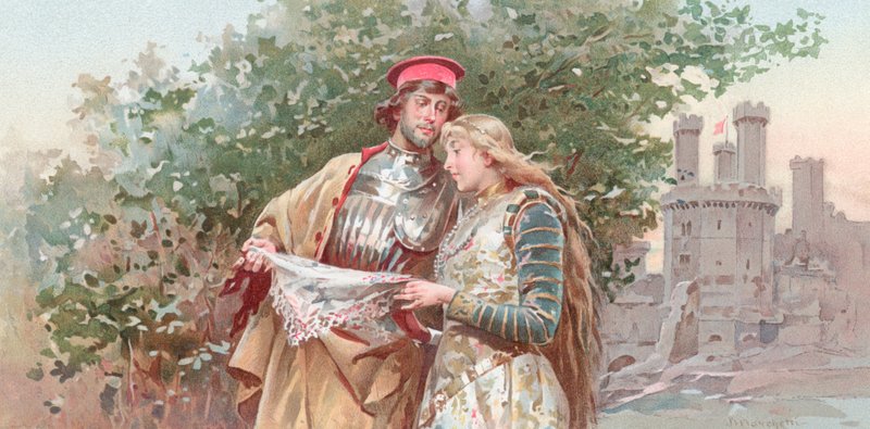 رسم توضيحي لـ عطيل شكسبير (chromolitho) بواسطة لودوفيكو ماركيتي