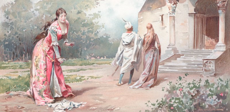 رسم توضيحي لـ عطيل شكسبير (chromolitho) بواسطة لودوفيكو ماركيتي