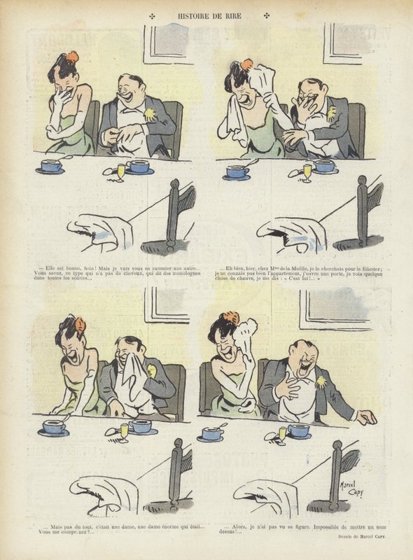 رسم توضيحي لـ Le Rire بواسطة مارسيل أمابل OL كابى