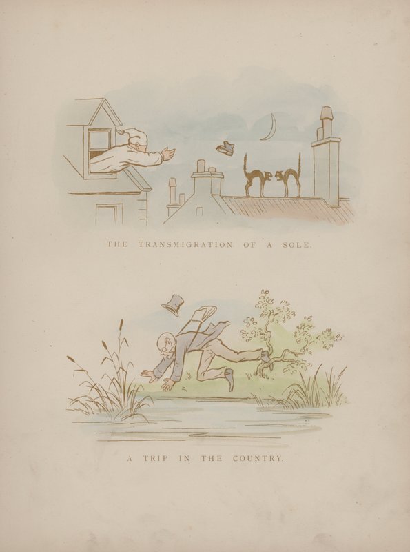 Page from the Humours of Cynicus (coloured engraving) بواسطة مارتن 