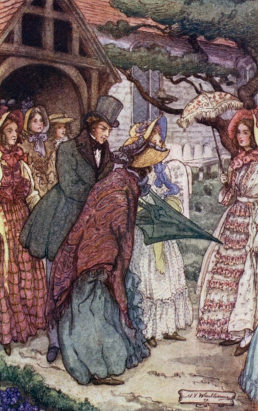 رسم توضيحي لكرانفورد للسيدة جاسكل بواسطة Mary V. Wheelhouse