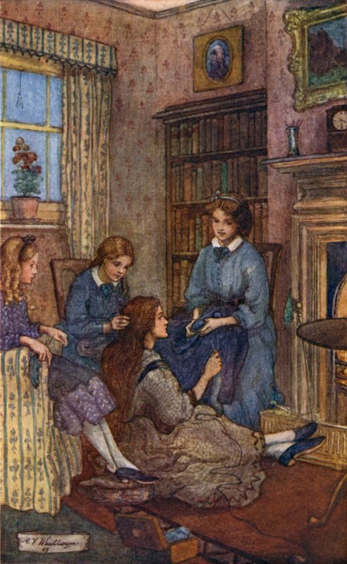 رسم توضيحي للمرأة الصغيرة بواسطة Mary V. Wheelhouse
