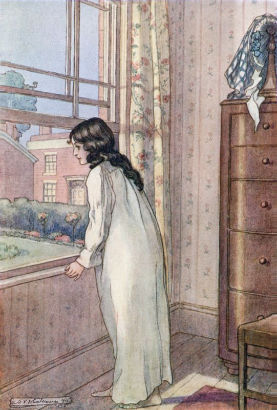 رسم توضيحي للزوجات والبنات للسيدة جاسكل بواسطة Mary V. Wheelhouse