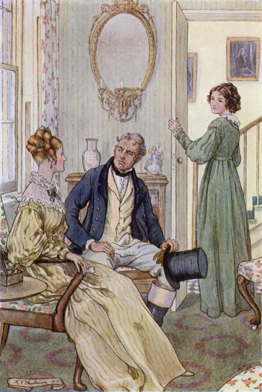 رسم توضيحي للزوجات والبنات للسيدة جاسكل بواسطة Mary V. Wheelhouse