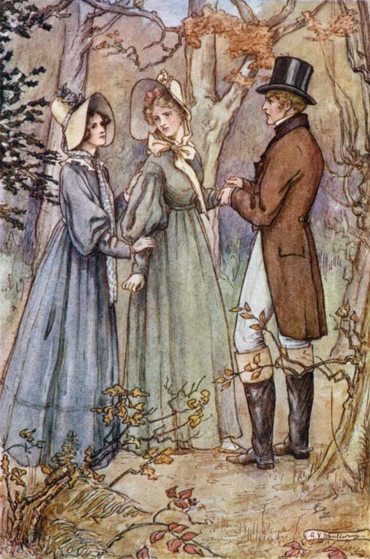 رسم توضيحي للزوجات والبنات للسيدة جاسكل بواسطة Mary V. Wheelhouse