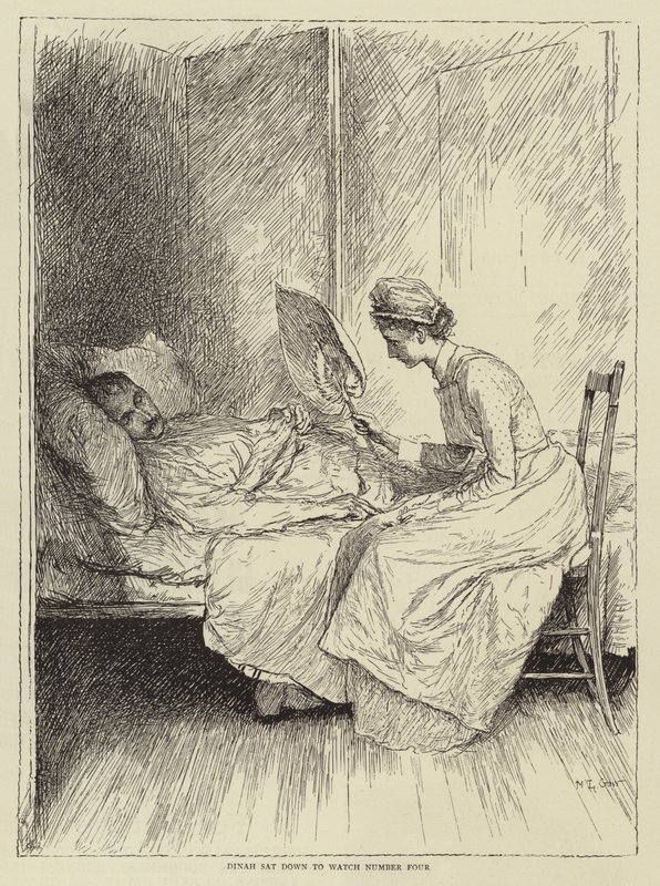 رسم توضيحي لقصة ممرضة ، بقلم هونور مورتن بواسطة Mary L. Gow