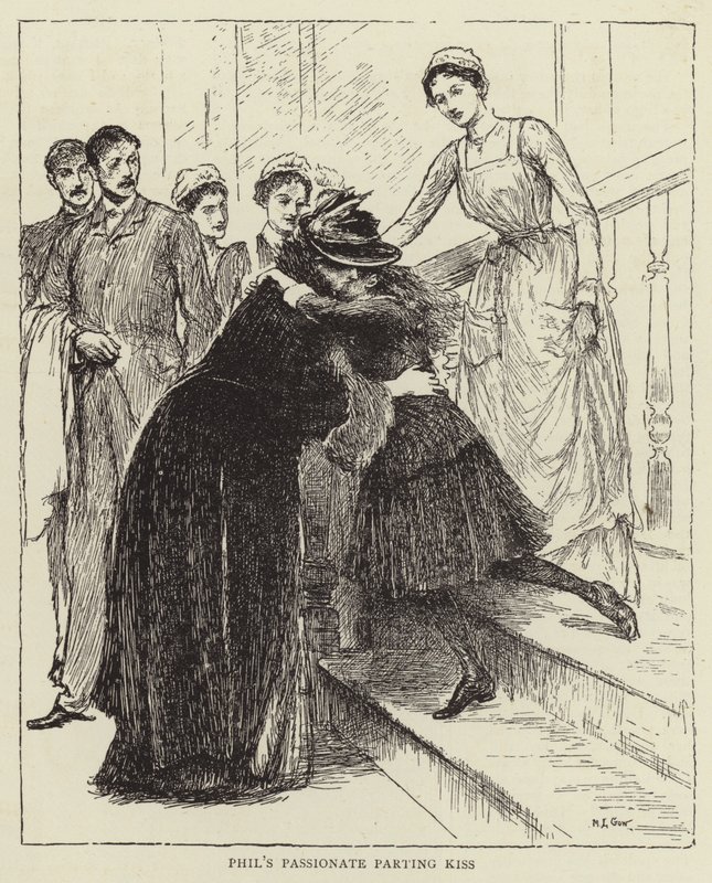 رسم توضيحي لقصة ممرضة ، بقلم هونور مورتن بواسطة Mary L. Gow