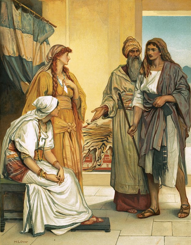 يعقوب في بيت لبن بواسطة Mary L. Gow