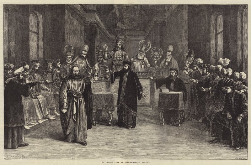 The Passion Play at Ober-Ammergau، Bavaria بواسطة ماثيو وايت ريدلي