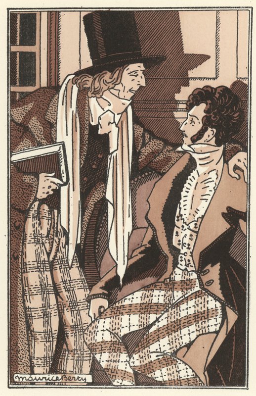 رسم توضيحي لـ Scenes de la Vie de Boheme بواسطة Henri Murger (litho) بواسطة موريس بيرتي