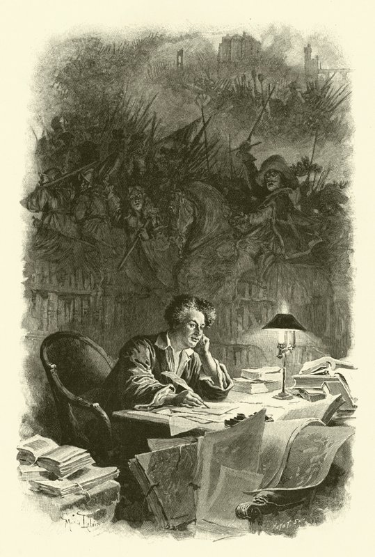Illustration for The Three Musketeers (engraving) بواسطة موريس ليلوار
