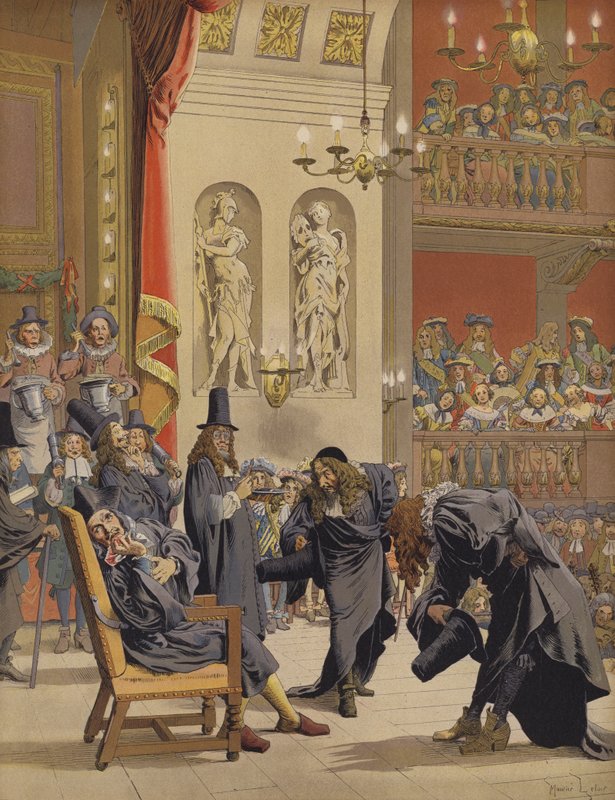 آخر أداء لـ Moliere ، في Le Malade Imaginaire بواسطة موريس ليلوار