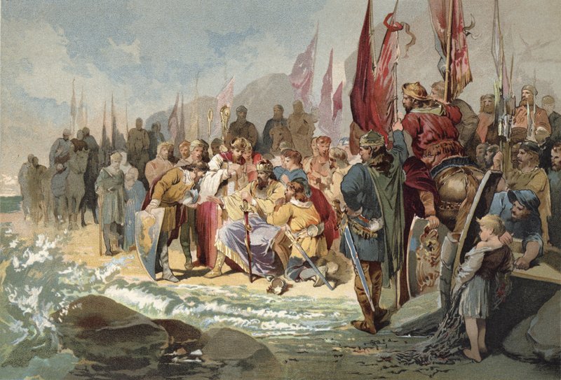 Canute Commanding The Waves (الكروموليتو) بواسطة ماينارد براون