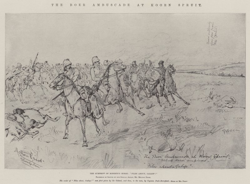 The Boer Ambuscade في Koorn Spruit بواسطة ميلتون بريور