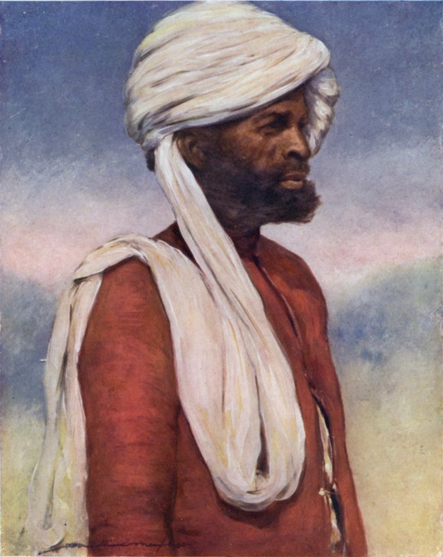 A Retainer from Dhar (colour litho) بواسطة مورتيمر لودينجتون مينبس