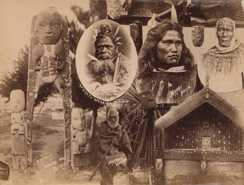 Maoris ، نيوزيلندا (b / w photo) بواسطة مصور نيوزيلندا