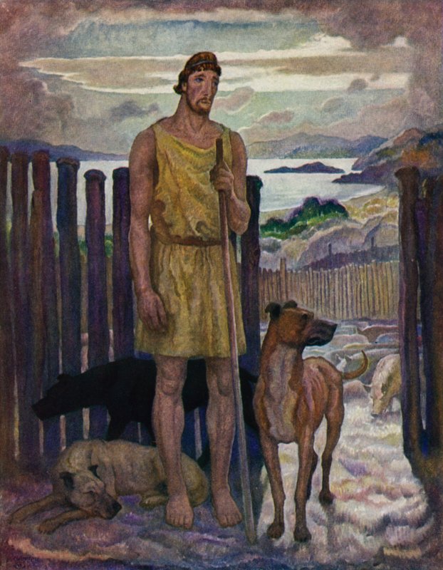 أوديسي: Eumaeus ، The swineherd بواسطة نيويل كونفيرس ويث