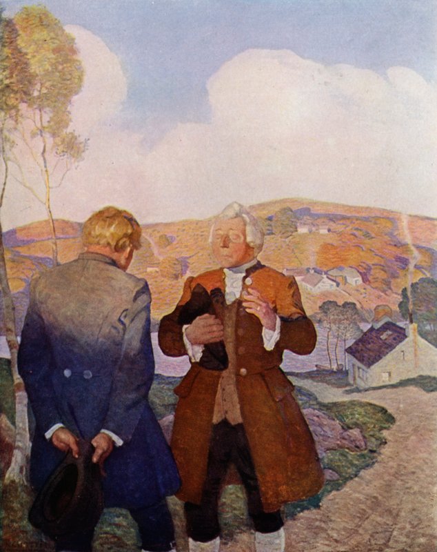 Illustration for Kidnapped by Robert Louis Stevenson (colour litho) بواسطة محادثة نيويل (بعد) ويث