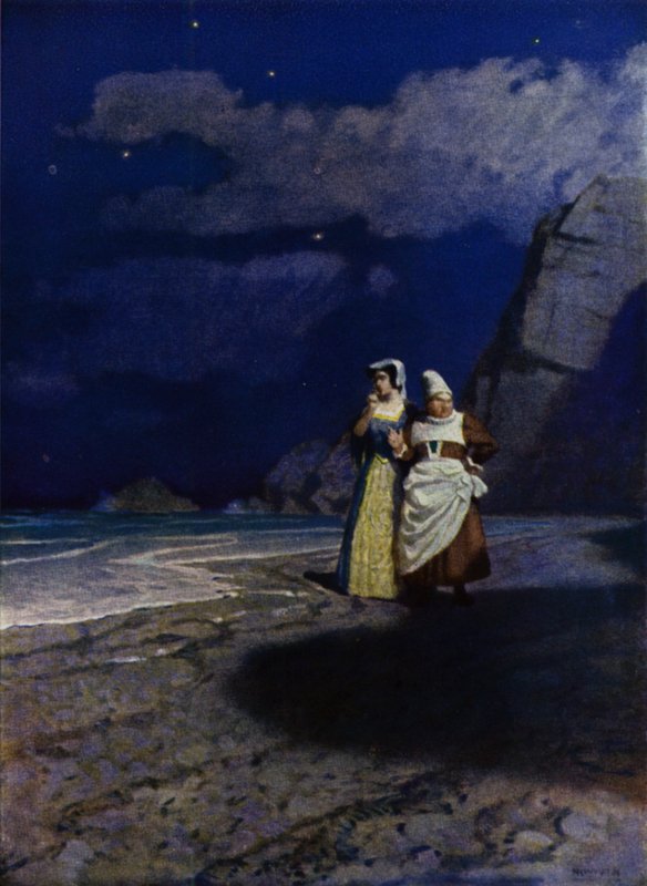 رسم توضيحي لـ Westward Ho! بواسطة تشارلز كينجسلي (لون ليثو) بواسطة محادثة نيويل (بعد) ويث