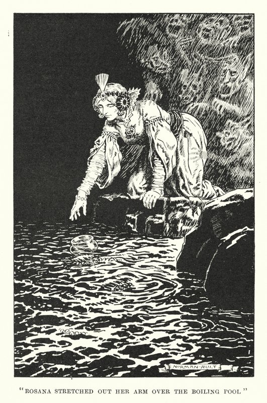 "مدت روزانا ذراعها فوق حوض الغليان" (الصورة الحجرية) بواسطة نورمان أولت