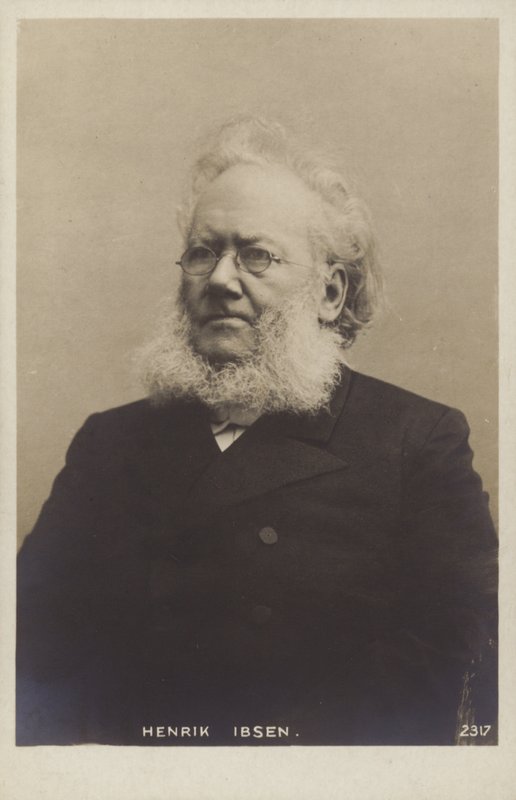 هنريك إيبسن (1828-1906) ، كاتب مسرحي نرويجي بواسطة مصور نرويجي