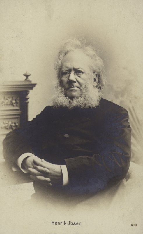 Henrik Ibsen, Norwegian playwright (b/w photo) بواسطة مصور نرويجي