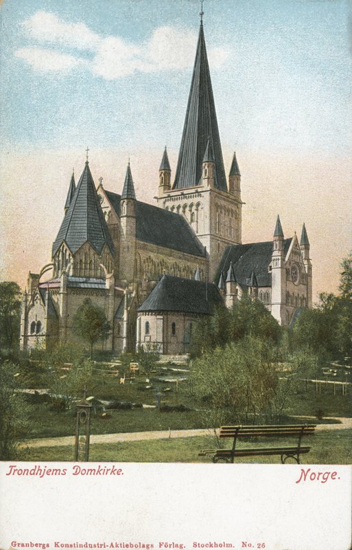 Trondheim Cathedral, Norway (colour photo) بواسطة مصور نرويجي