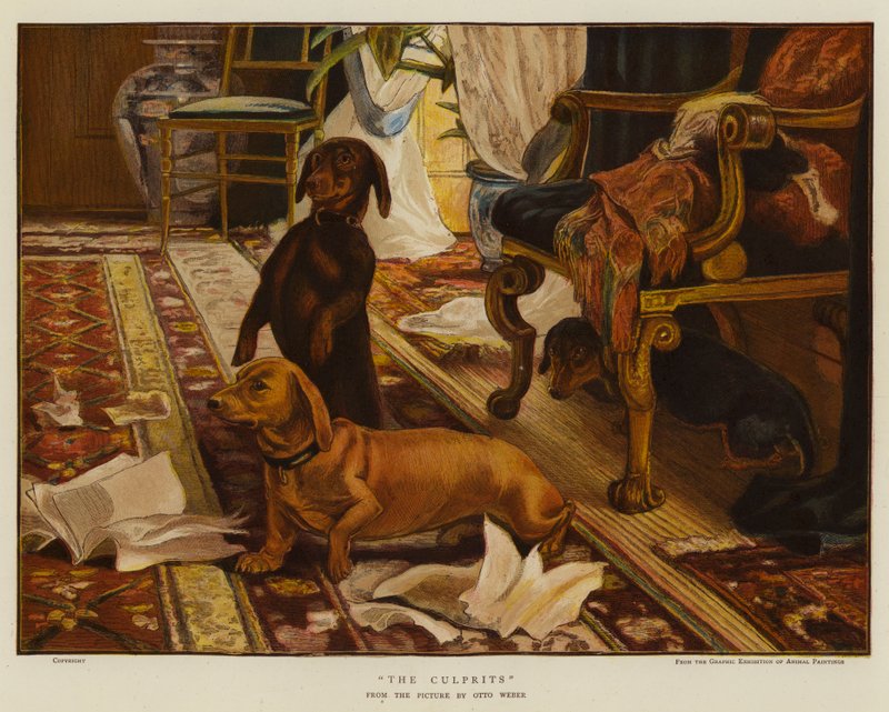 المذنبون (chromolitho) بواسطة أوتو ويبر