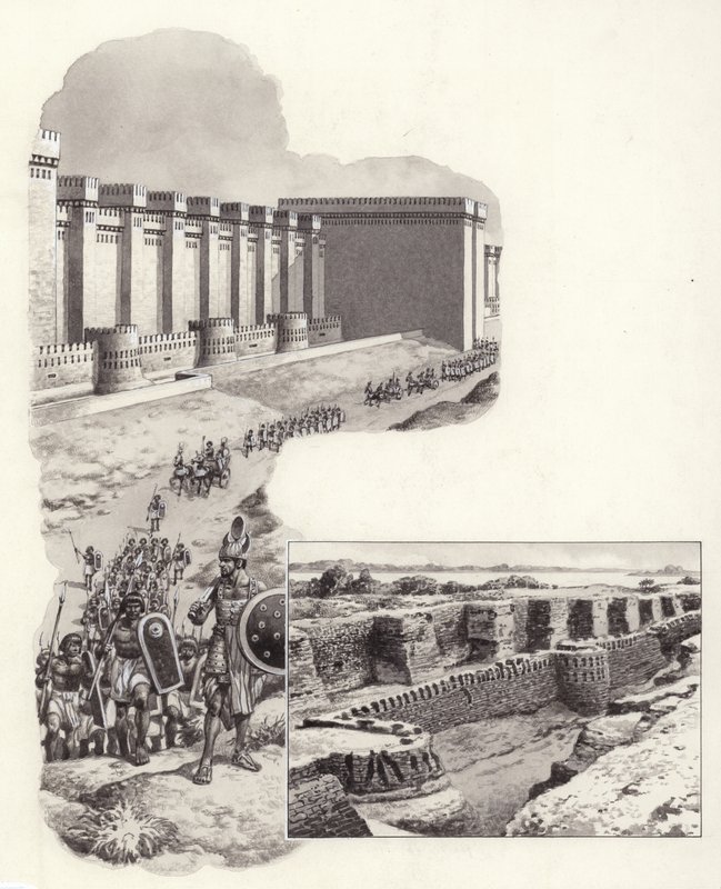 قلعة بوهن (غواش على ورق) بواسطة بات (1907-95) نيكول