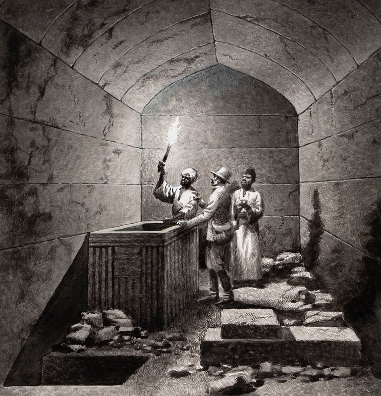 غرفة قبر منقورا بواسطة بات (1907-95) نيكول