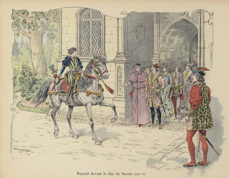 يلتقي الشاب Chevalier de Bayard مع دوق سافوي بواسطة بول دي سيمانت