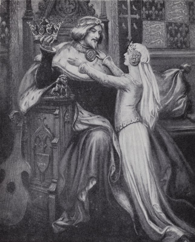 King Richard II with the young Isabella of Valois (litho) بواسطة بول (بعد) هاردي