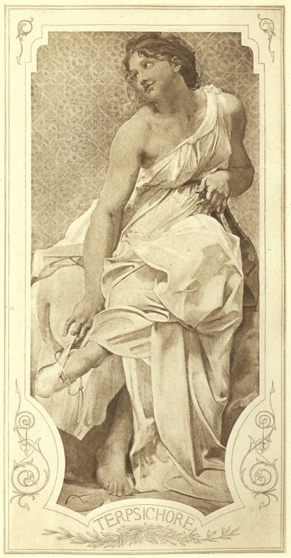 Terpsichore ، موسى للرقص الكورالي (حفر ضوئي) بواسطة بول بودري
