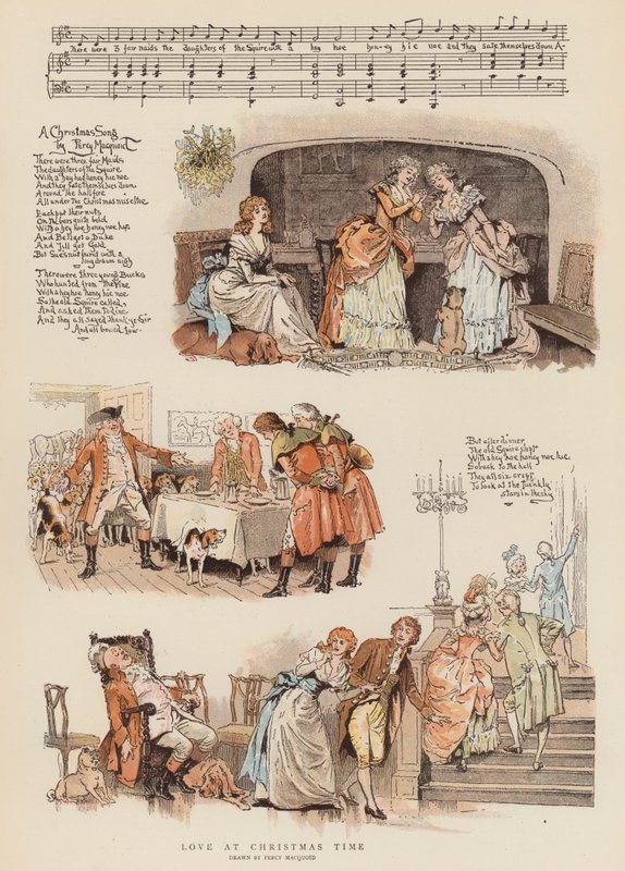 الحب في عيد الميلاد (chromolitho) بواسطة بيرسي ماكوويد