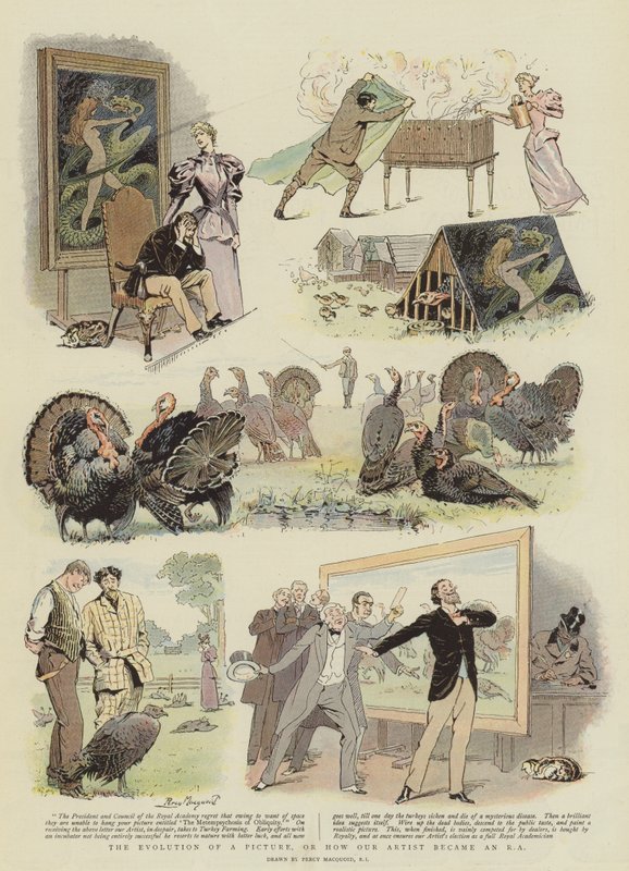 تطور صورة ، أو كيف أصبح فناننا RA (chromolitho) بواسطة بيرسي ماكوويد