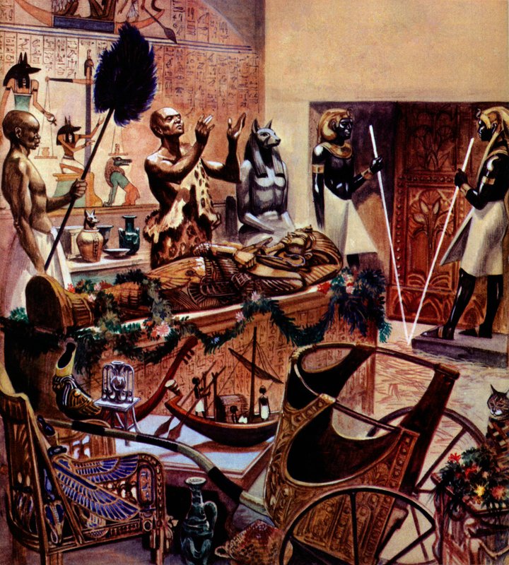 دفن Tutenkhamen بواسطة بيتر جاكسون