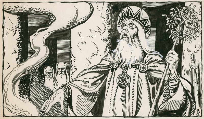 Druids (حبر على ورق) بواسطة بيتر جاكسون