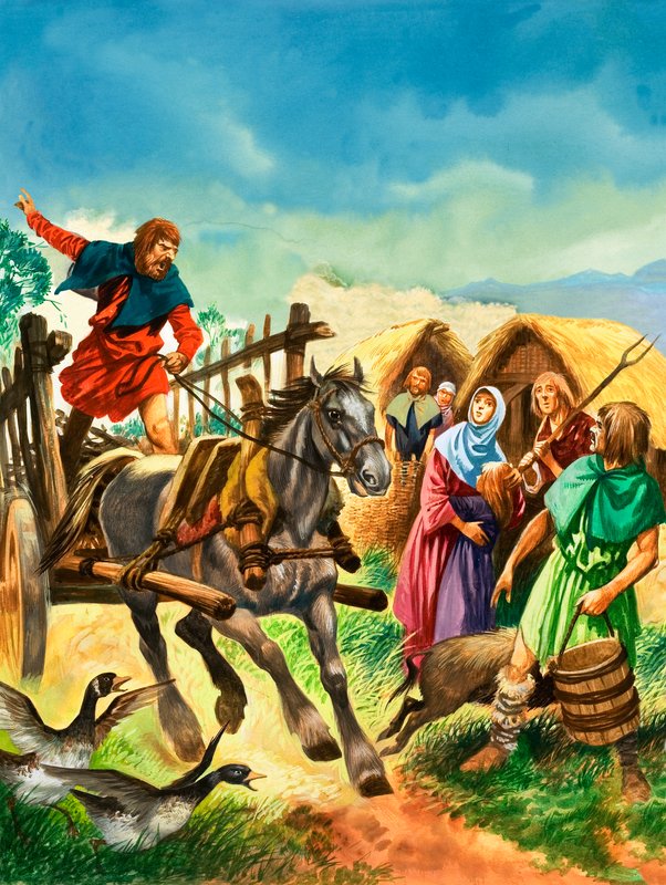 وحذر القرويون من وصول الجنود في أيام الملك ستيفن بواسطة بيتر جاكسون