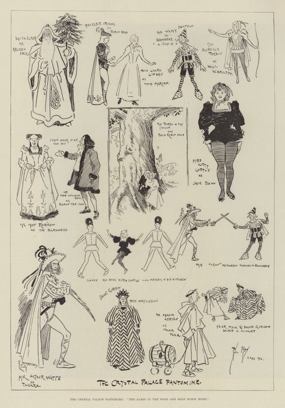 The Crystal Palace Pantomime ، The Babes in the Wood and Bold Robin Hood بواسطة فيل ماي