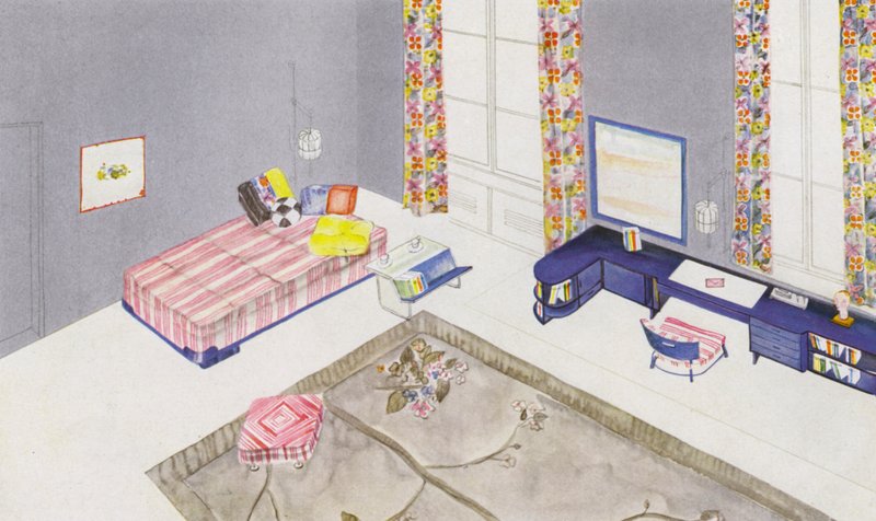 1930s الداخلية: Boudoir بواسطة فيليب أليكسيوس دي لازلو