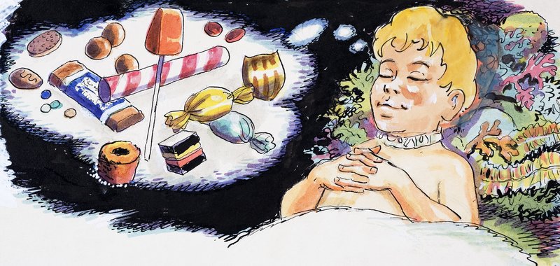 أحلام جميلة، رسم توضيحي من كتاب "أطفال الماء" لتشارلز كينجسلي بواسطة فيليب مندوزا