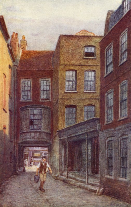 بوابة ومدخل White Horse Inn ، Fetter Lane ، 1898 بواسطة فيليب نورمان