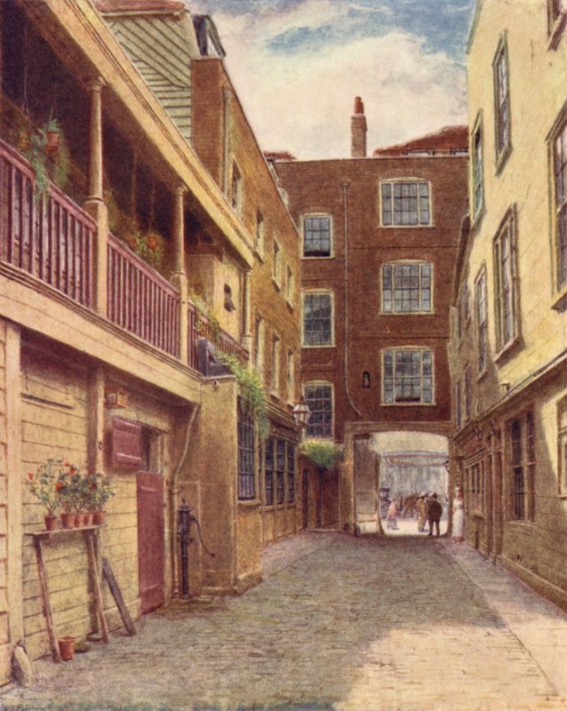 ساحة أولد بيل إن ، هولبورن ، من الشمال ، 1897 بواسطة فيليب نورمان