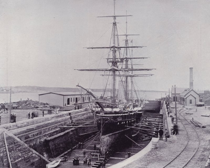كندا: HMS "Canada" (b / w photo) بواسطة المصور كندي