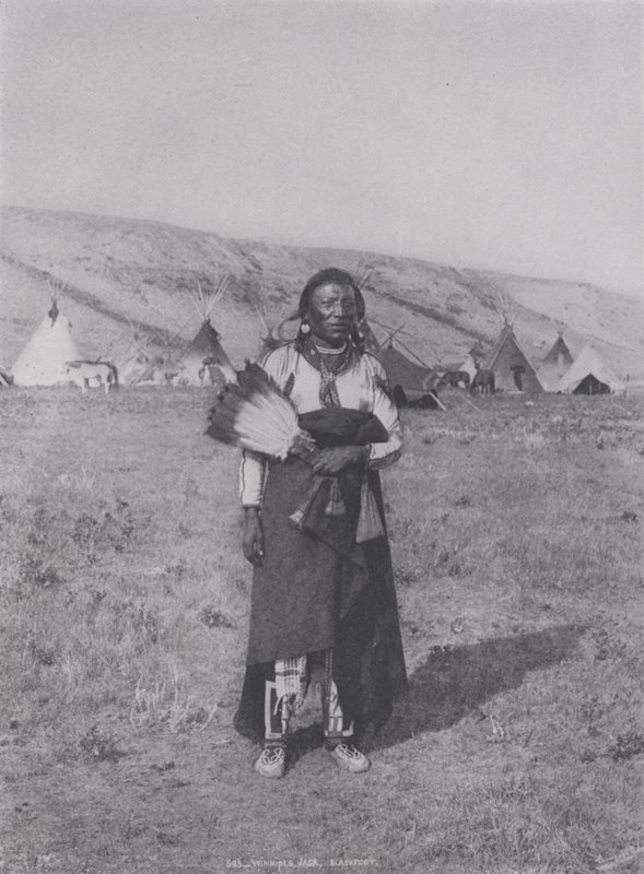 Winnipeg Jack ، Blackfoot (صورة b / w) بواسطة المصور كندي