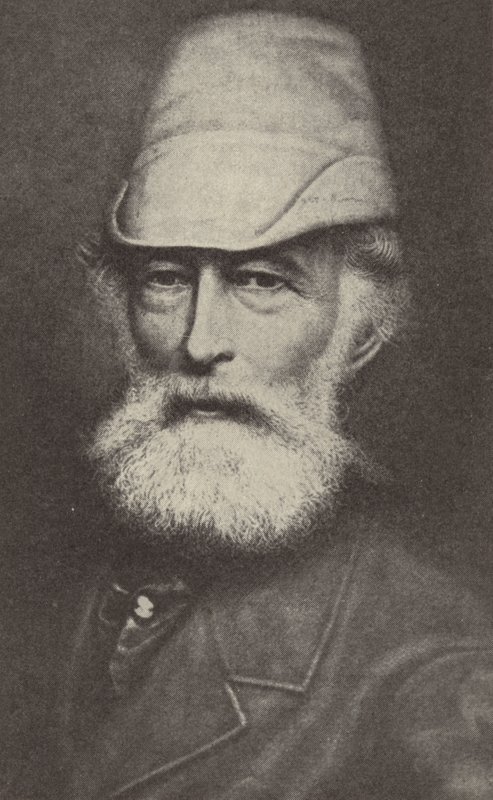 ألفريد كروب ، الصناعي الألماني الذي أسس Krupp Works في إيسن (b / w photo) بواسطة مصور فوتوغرافي ألماني