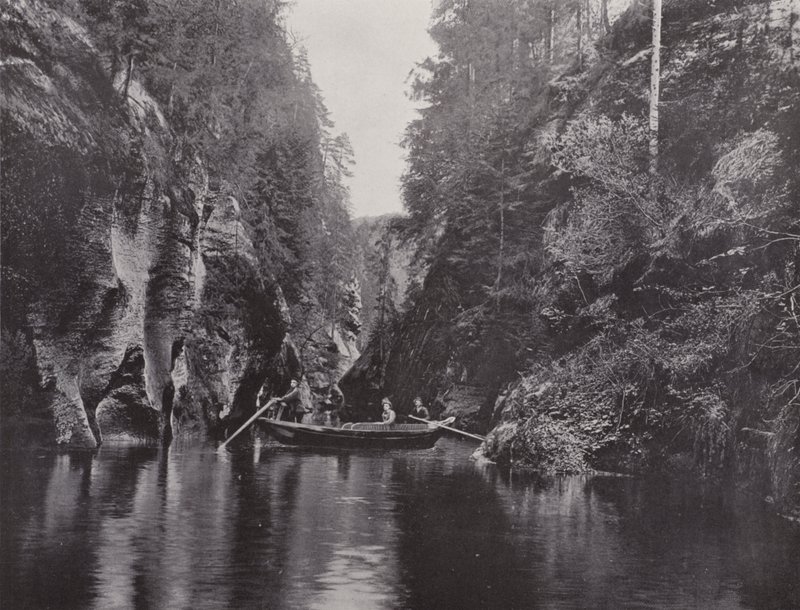 Edmundsklamm ، Mittelwande (b / w photo) بواسطة مصور فوتوغرافي ألماني