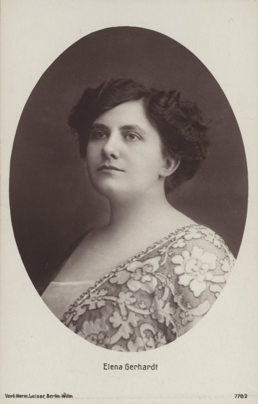 Elena Gerhardt, German opera singer (b/w photo) بواسطة مصور فوتوغرافي ألماني